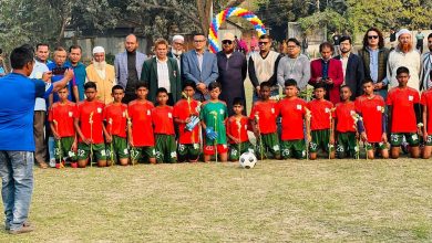 Photo of সিরাজগঞ্জে আলহাজ্ব মাহফুজ আলম বাচ্চু অনূর্ধ্ব-১৩ ফুটবল লীগের উদ্বোধন